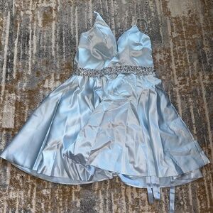 Light Blue Dress with sparkle band